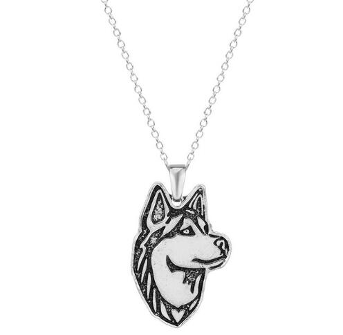 Husky Dog Puppy Pet Lovers Necklaces Pendants - Vintage tees for Women