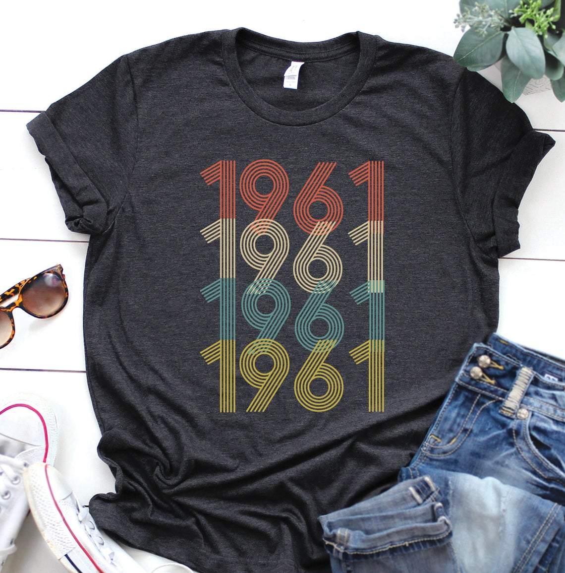 1961 Birthday T Shirt | 62nd Birthday Party T-Shirt - Vintage tees for Women