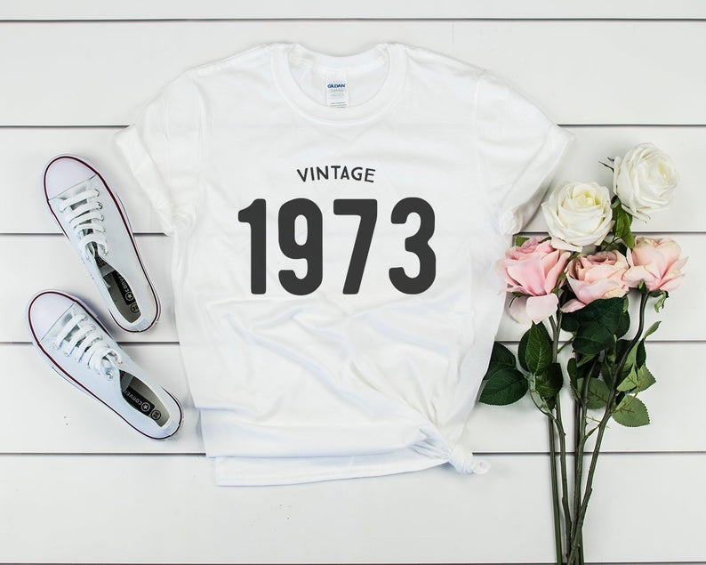 Vintage 1973 Birthday T-Shirt | 50th Birthday Party T-Shirt Cotton - Vintage tees for Women