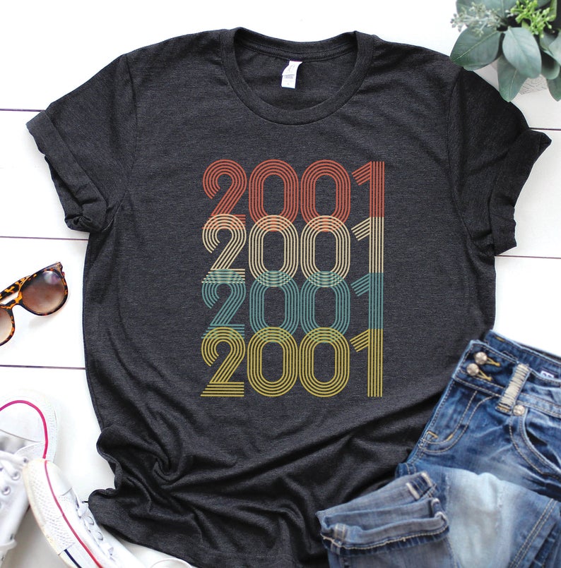 2001 Birthday T Shirt | 22nd Birthday Party T-Shirt