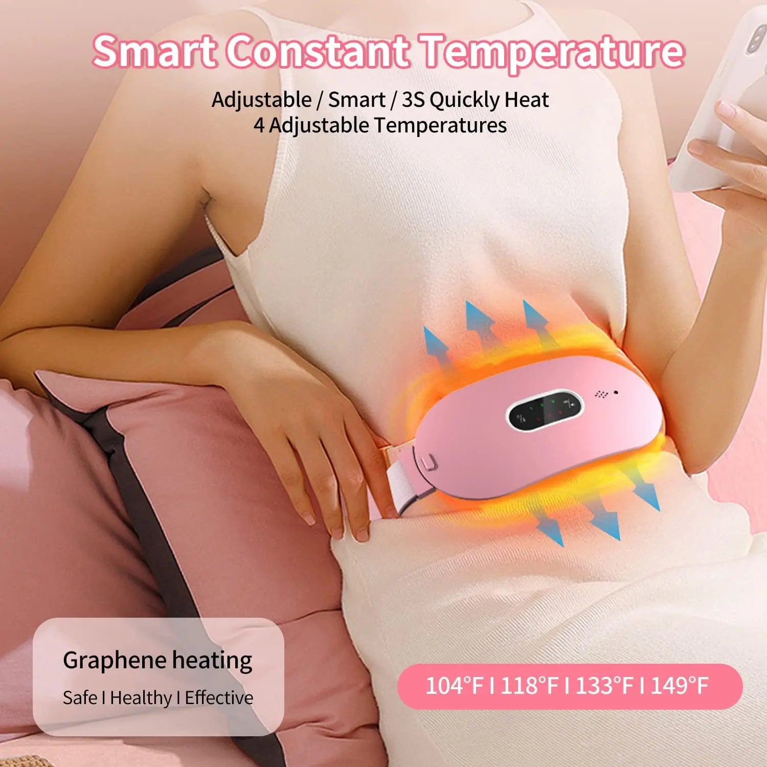 Electric Pain Relief Device | Women Menstrual Heating Pad | Abdominal Massager