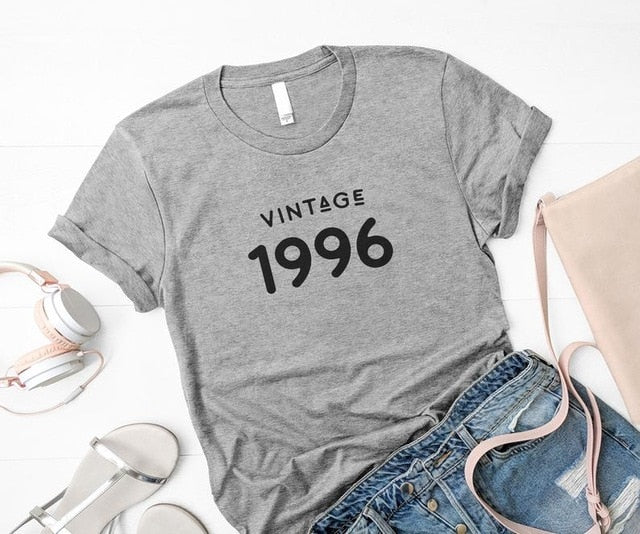 Vintage 1996 T-shirt | 27th birthday gift for her | Birthday T-shirt for Women - Vintage tees for Women