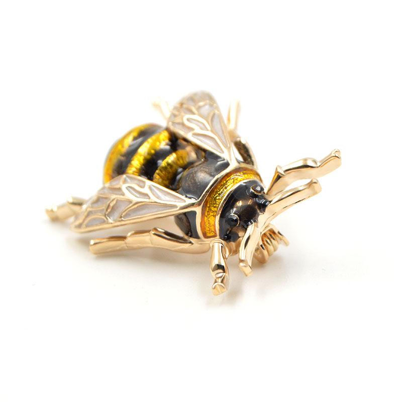 Enamel Bee Brooches Unisex Pin Jewelry - Vintage tees for Women
