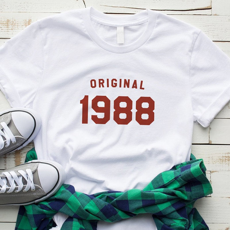 35th Birthday Summer Fashion T-shirt | Gifts for Her | 1988 Birthday Shirt T-shirts - Vintage tees for Women