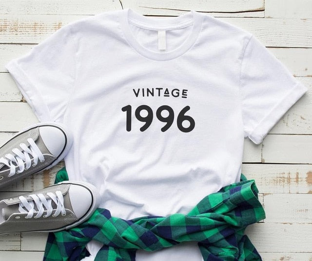 Vintage 1996 T-shirt | 27th birthday gift for her | Birthday T-shirt for Women - Vintage tees for Women