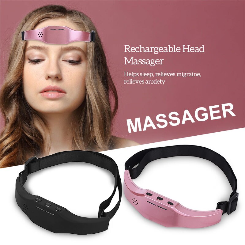 Electric Head Massager | Sleep Monitor Migraine Relief Massager | Insomnia Therapy Release Stress | Sleep Therapy Device