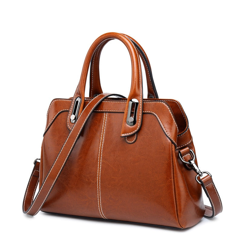 Leather Luxury Handbag | Shoulder Bag For Women | Vintage Business Genuine Leather Hand Bag