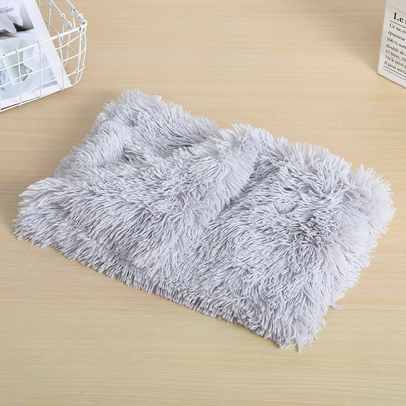 Fluffy Plush Dog & Cats Blanket | Pet Sleeping Mat Cushion Mattress Extra Soft Warm | Blankets for Small Medium Large Dogs & Cats - Vintage tees for Women