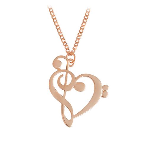 Fine Gold Chain Heart Shaped Pendant Necklace - Vintage tees for Women
