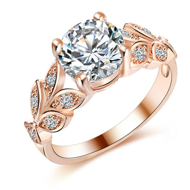 Crystal Silver Cubic Zirconia Wedding Ring