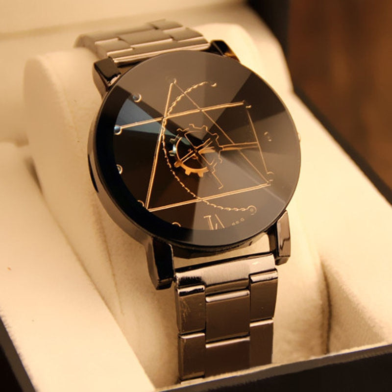 Watch Stainless Steel Watch for Man | Quartz Analog Wrist Watch - Vintage tees for Women