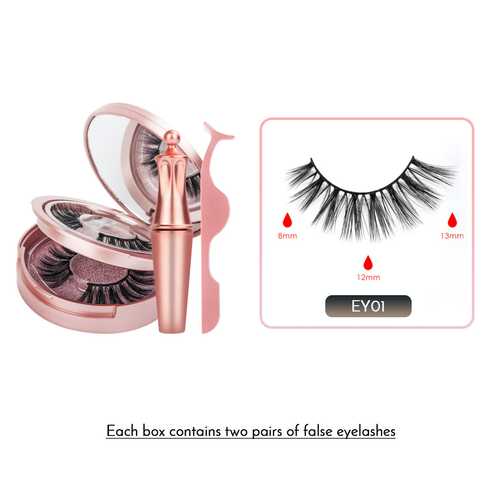 Double Layer Magnetic False Eyelashes & Magnetic Eyeliner | 5 Magnets Natural Soft Fake Eyelashes Extension 2 Pairs with Tweezers - Vintage tees for Women