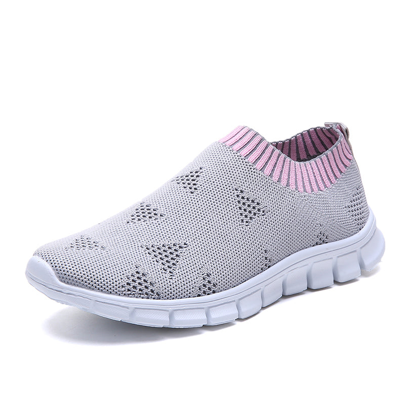 Womens Plus Size 43 Breathable Sneakers | Women Slip on Soft Ladies Casual Running Shoes - Vintage tees for Women