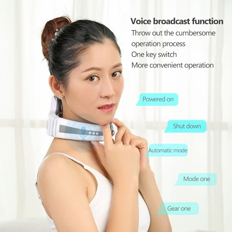 Smart Shoulder Neck Electric Massage | Relaxation Three Heads Relieve Stress - Vintage tees for Women