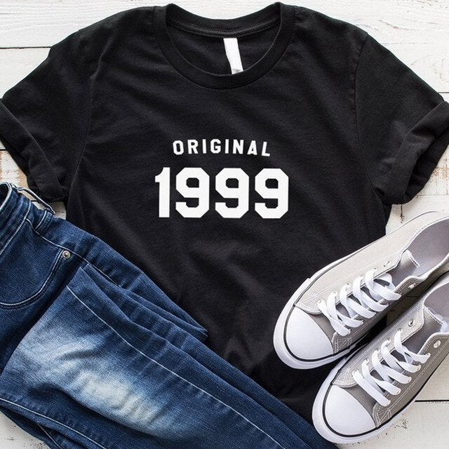 Original 1999 T-shirt | 24th Birthday Party Cotton T-shirt - Vintage tees for Women