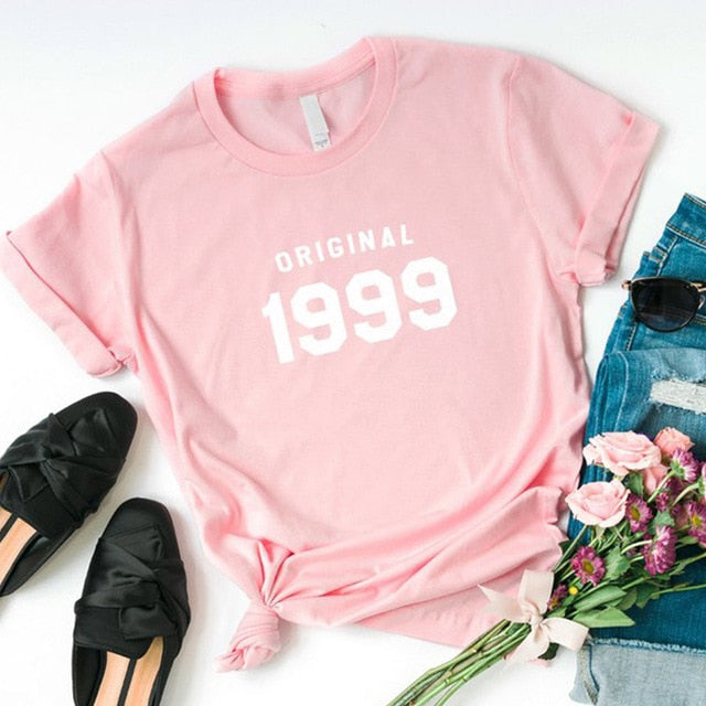 Original 1999 T-shirt | 24th Birthday Party Cotton T-shirt - Vintage tees for Women