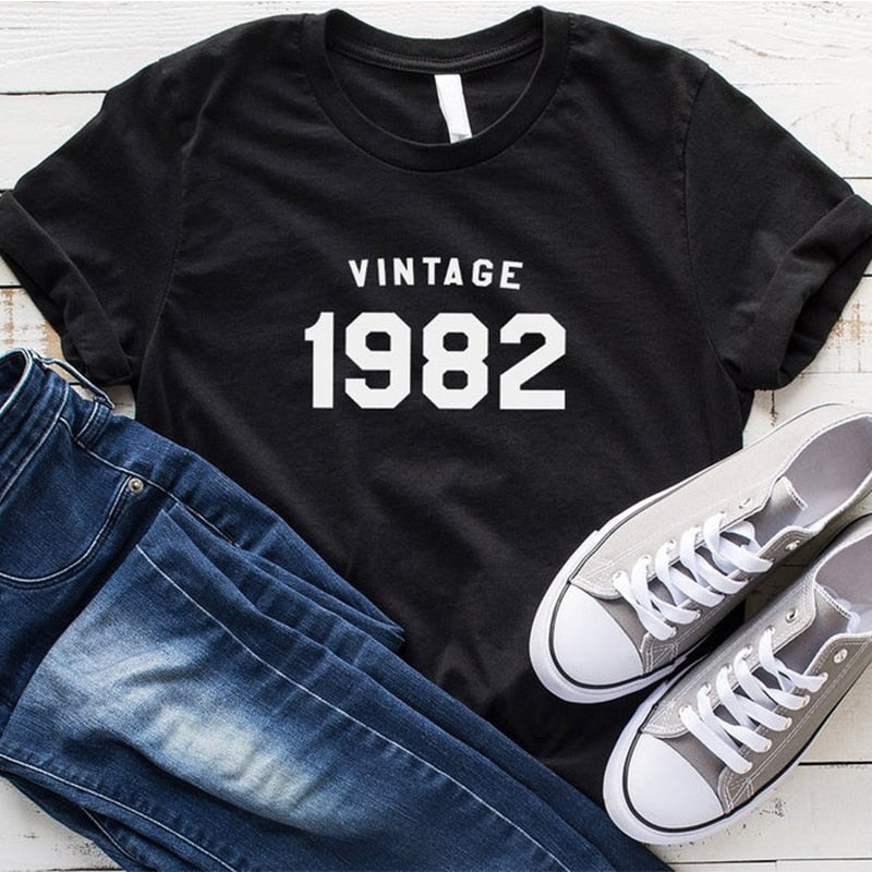 Vintage 1982 Birthday T-Shirt  | 42nd Birthday Party T-Shirt Cotton
