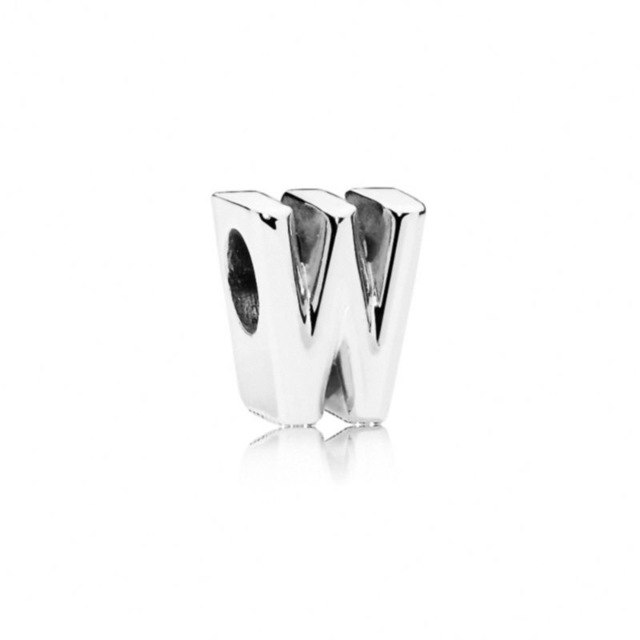 Initial alphabet letter A-Z loose bead Fits Pandora charms silver - Vintage tees for Women