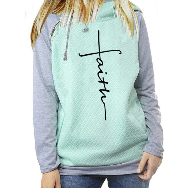 Faith Print Shirt Women T-Shirt - Vintage tees for Women