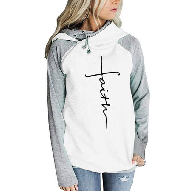 Faith Print Shirt Women T-Shirt - Vintage tees for Women