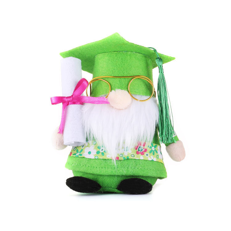 Opening ceremony dwarf couple doll decoration cross border graduation season rag doll decoration bachelor hat mascot - Vintage tees for Women