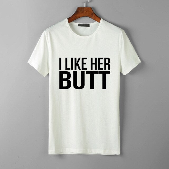 Look Good Lovers T-Shirt His Beard & Her Butt T-shirts - Vintage tees for Women