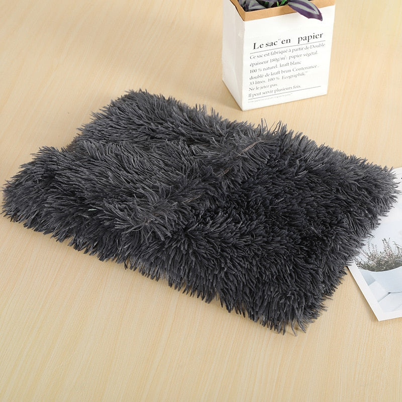 Fluffy Plush Dog & Cats Blanket | Pet Sleeping Mat Cushion Mattress Extra Soft Warm | Blankets for Small Medium Large Dogs & Cats - Vintage tees for Women