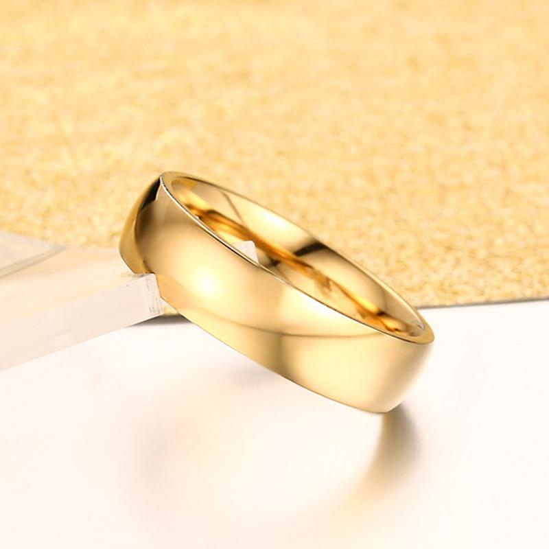 Vnox 6mm Classic Wedding Ring for Men Women - Vintage tees for Women