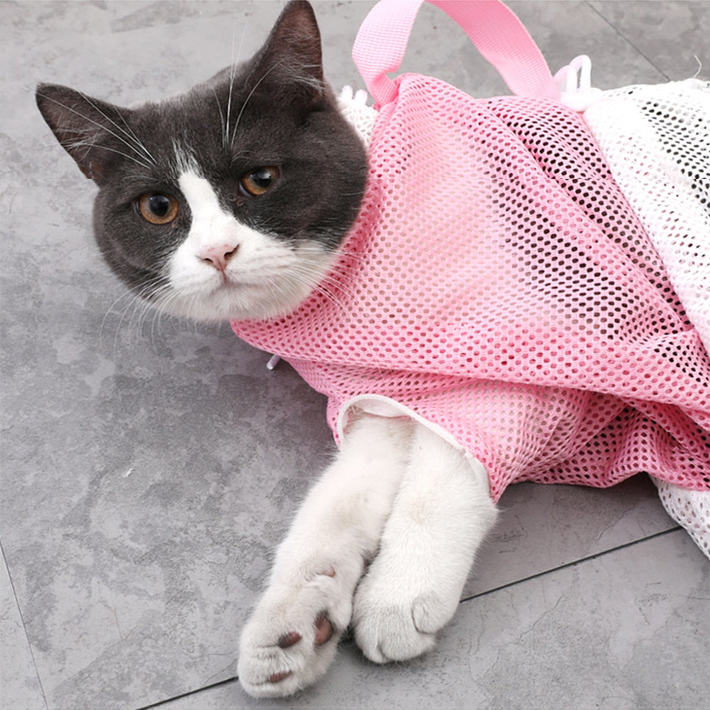 Cat Grooming Bag | Polyester Wash Bag - Vintage tees for Women
