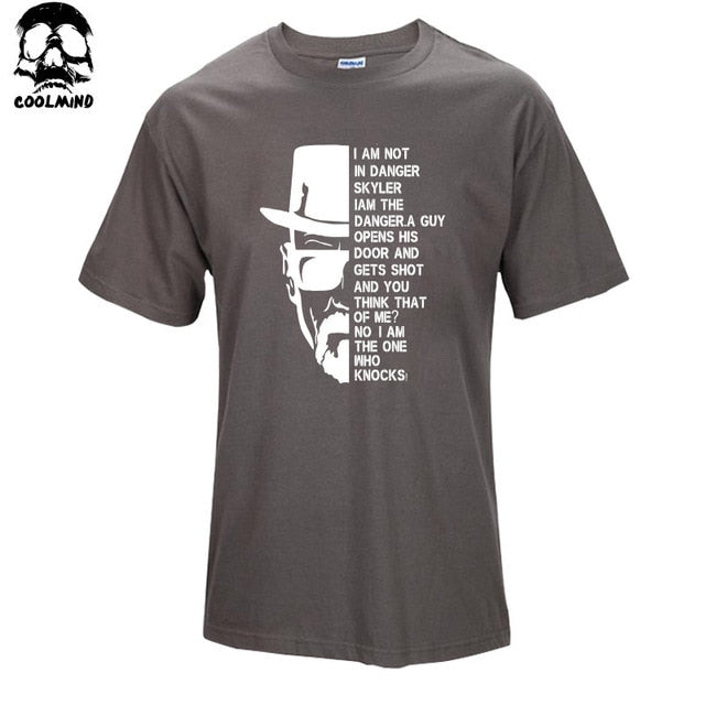 Top quality COTTON Neck Breaking Bad Men T Shirt Short Sleeve Heisenberg Print T Shirt For Men - Vintage tees for Women