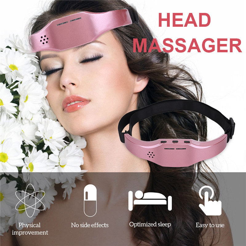 Electric Head Massager | Sleep Monitor Migraine Relief Massager | Insomnia Therapy Release Stress | Sleep Therapy Device