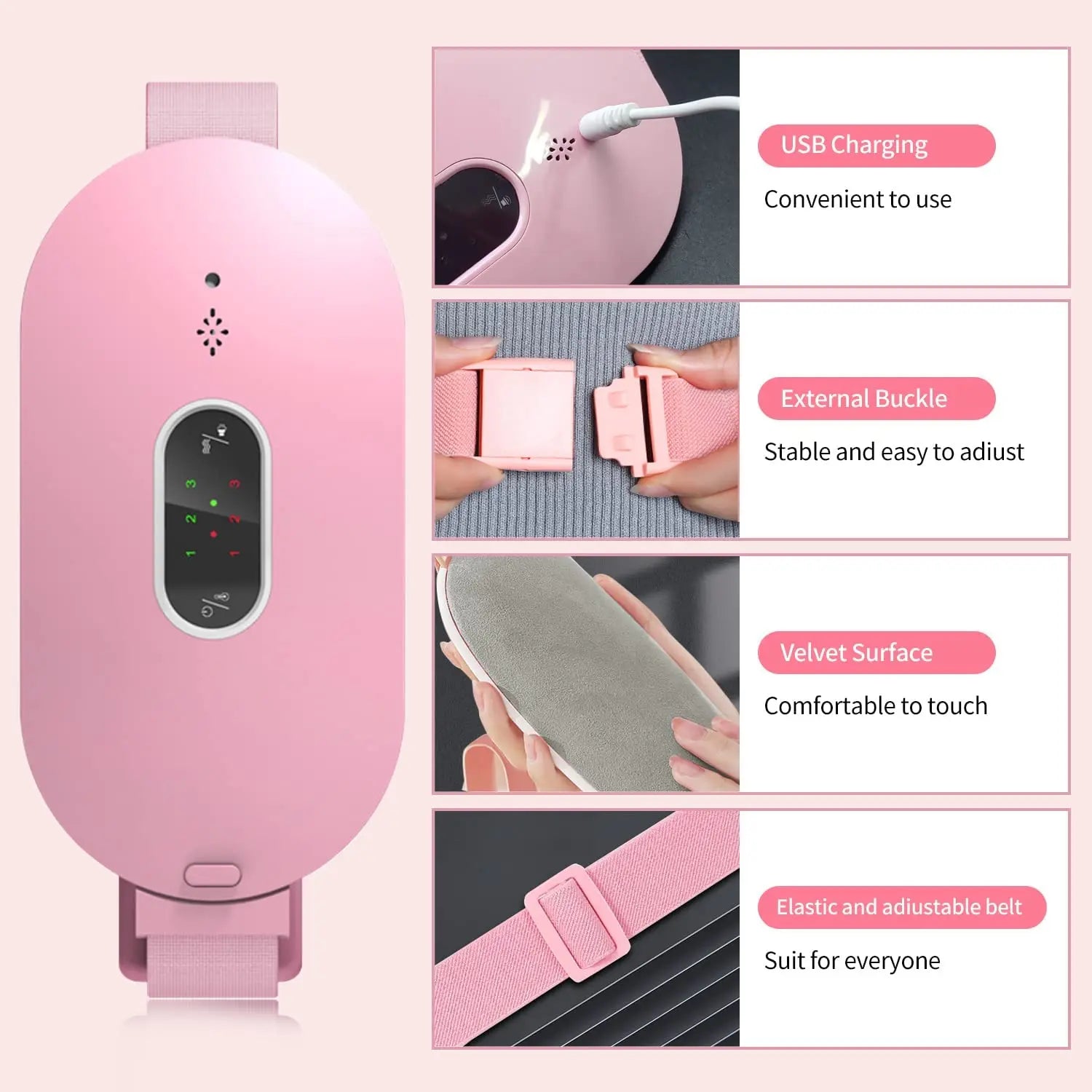 Electric Pain Relief Device | Women Menstrual Heating Pad | Abdominal Massager