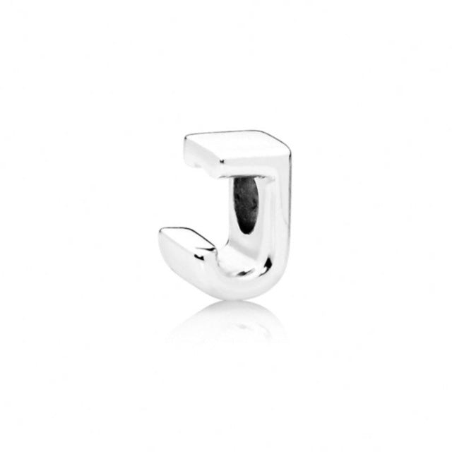 Initial alphabet letter A-Z loose bead Fits Pandora charms silver - Vintage tees for Women