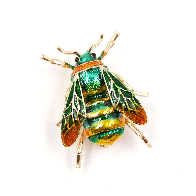 Enamel Bee Brooches Unisex Pin Jewelry