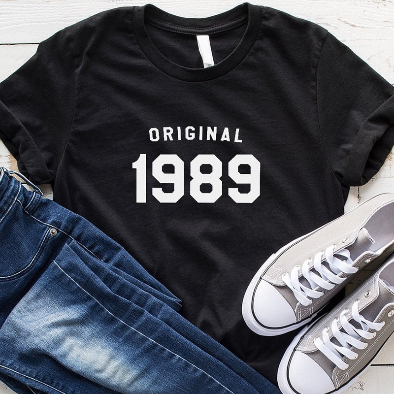 35th Birthday Shirt Summer Fashion T-shirt | 1989 Birthday T-shirts Mom Life Tops