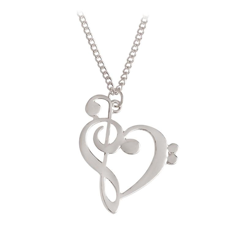 Fine Gold Chain Heart Shaped Pendant Necklace - Vintage tees for Women