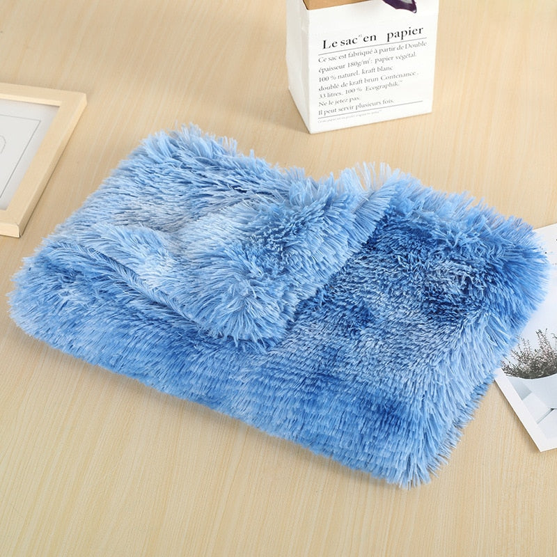 Fluffy Plush Dog & Cats Blanket | Pet Sleeping Mat Cushion Mattress Extra Soft Warm | Blankets for Small Medium Large Dogs & Cats - Vintage tees for Women