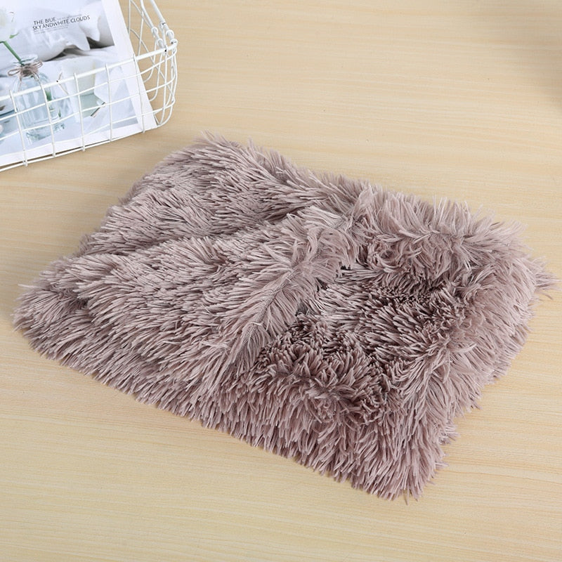 Fluffy Plush Dog & Cats Blanket | Pet Sleeping Mat Cushion Mattress Extra Soft Warm | Blankets for Small Medium Large Dogs & Cats - Vintage tees for Women