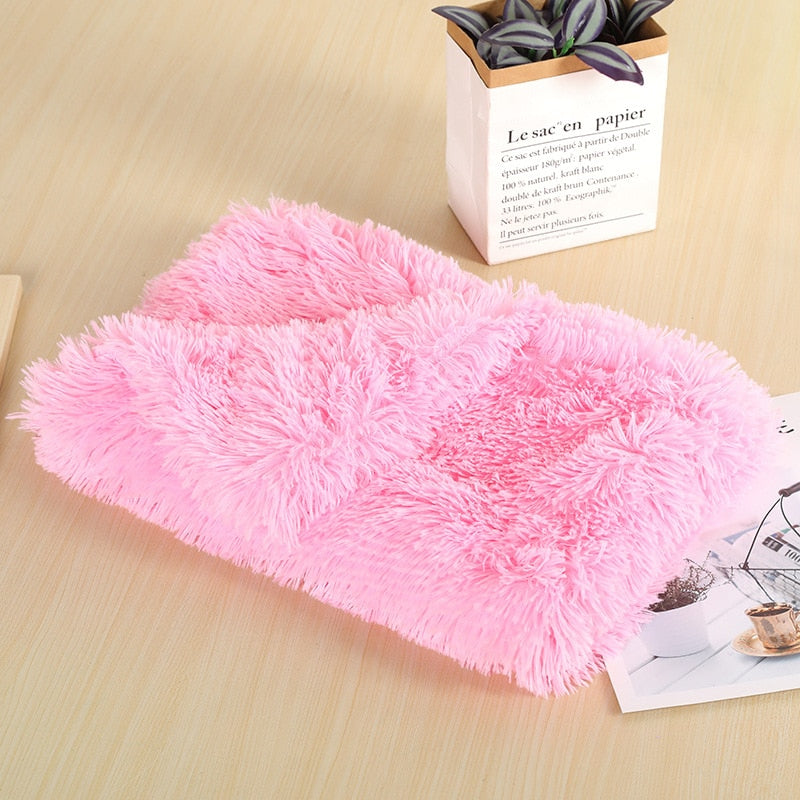 Fluffy Plush Dog & Cats Blanket | Pet Sleeping Mat Cushion Mattress Extra Soft Warm | Blankets for Small Medium Large Dogs & Cats - Vintage tees for Women
