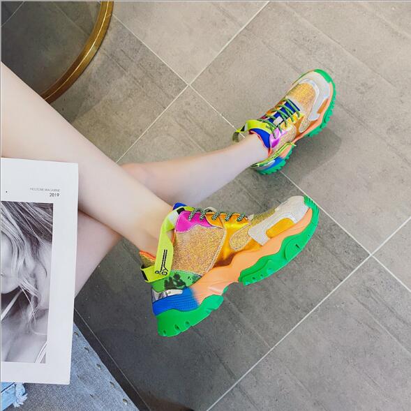 Europe station color Torre shoes | women super fire jelly sneakers - Vintage tees for Women
