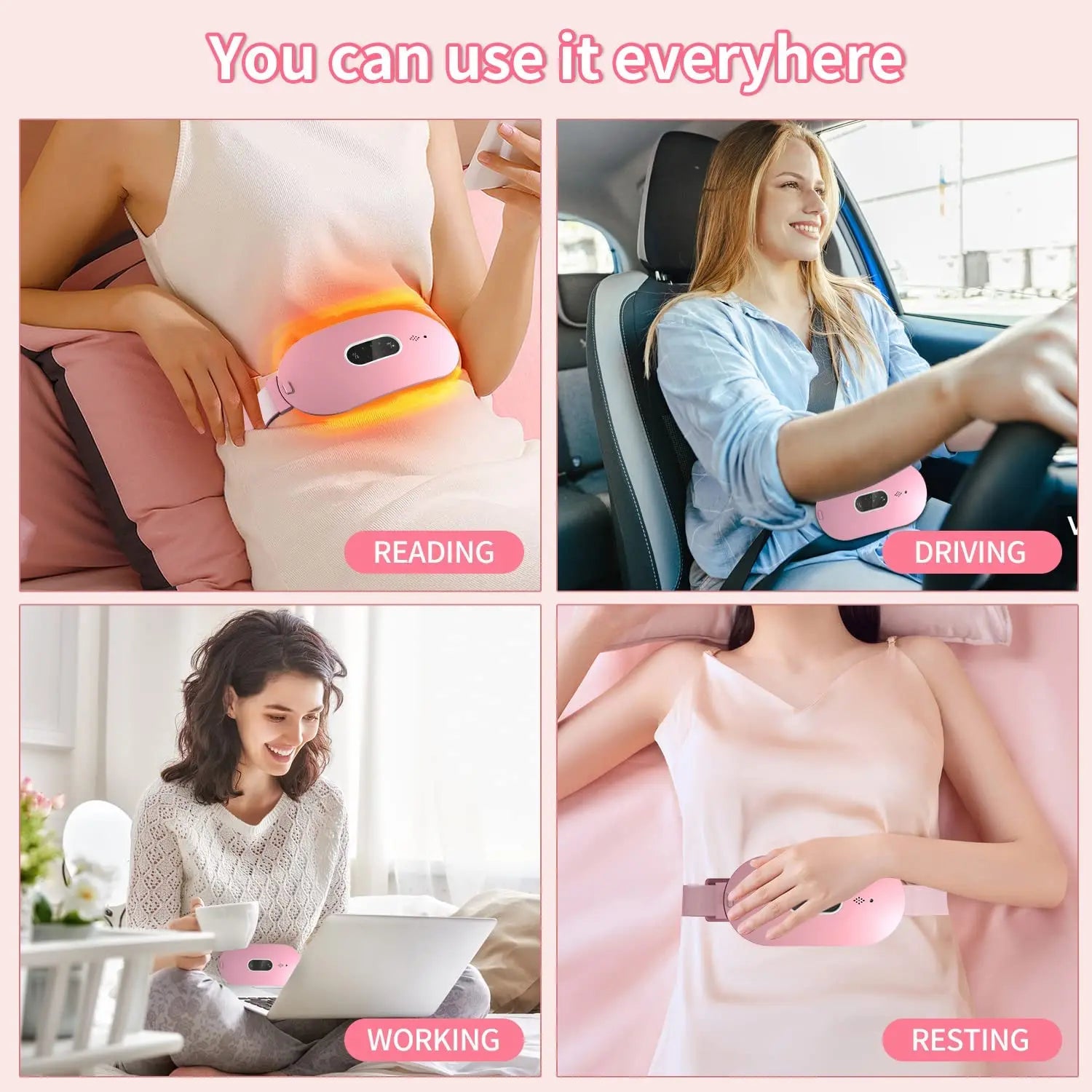 Electric Pain Relief Device | Women Menstrual Heating Pad | Abdominal Massager