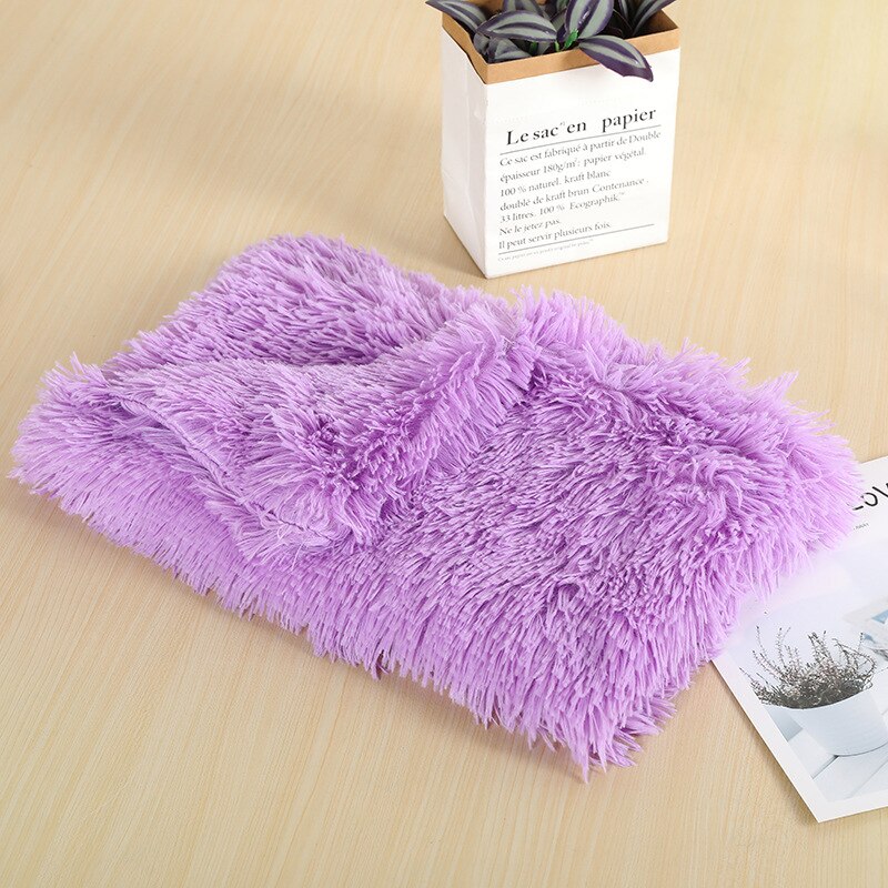 Fluffy Plush Dog & Cats Blanket | Pet Sleeping Mat Cushion Mattress Extra Soft Warm | Blankets for Small Medium Large Dogs & Cats - Vintage tees for Women