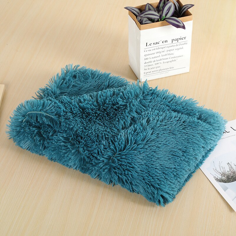 Fluffy Plush Dog & Cats Blanket | Pet Sleeping Mat Cushion Mattress Extra Soft Warm | Blankets for Small Medium Large Dogs & Cats - Vintage tees for Women