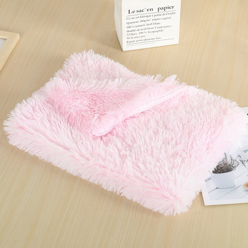 Fluffy Plush Dog & Cats Blanket | Pet Sleeping Mat Cushion Mattress Extra Soft Warm | Blankets for Small Medium Large Dogs & Cats - Vintage tees for Women