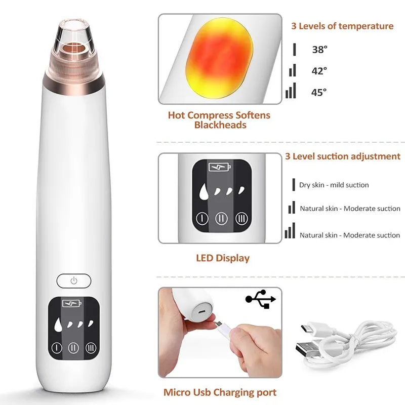 Pore cleaner blackhead remover vacuum | Black heads Acne Pimple Removal | black dot Removal