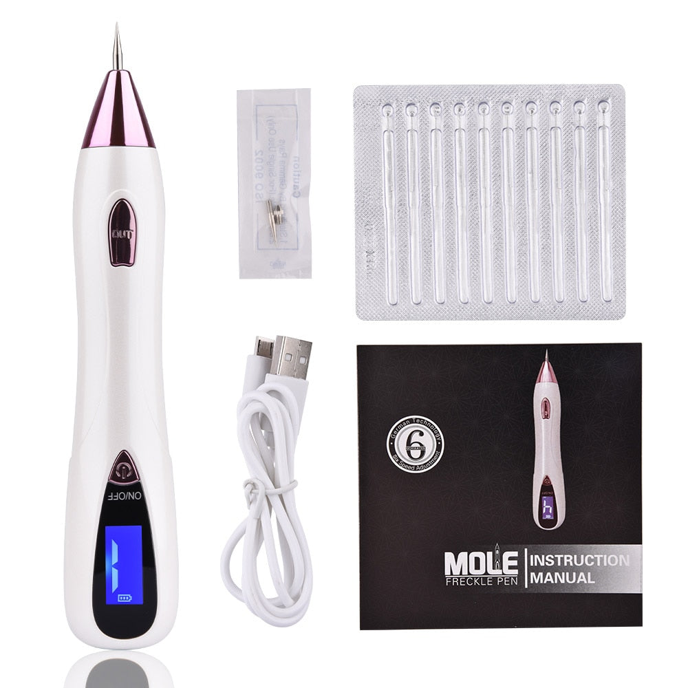 Skin Care Laser Mole Tattoo Freckle Removal Pen LCD Sweep Spot Mole Removing Wart Corns Dark Spot Remover - Vintage tees for Women