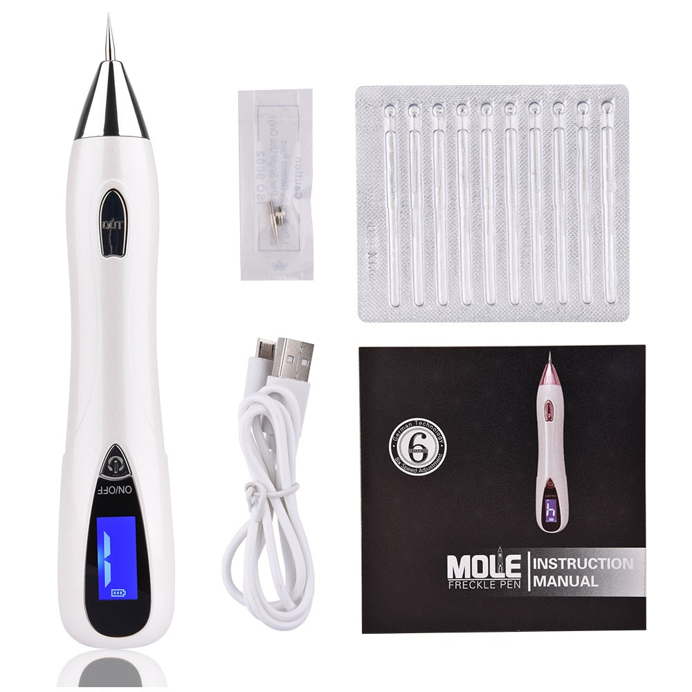 Skin Care Laser Mole Tattoo Freckle Removal Pen LCD Sweep Spot Mole Removing Wart Corns Dark Spot Remover - Vintage tees for Women