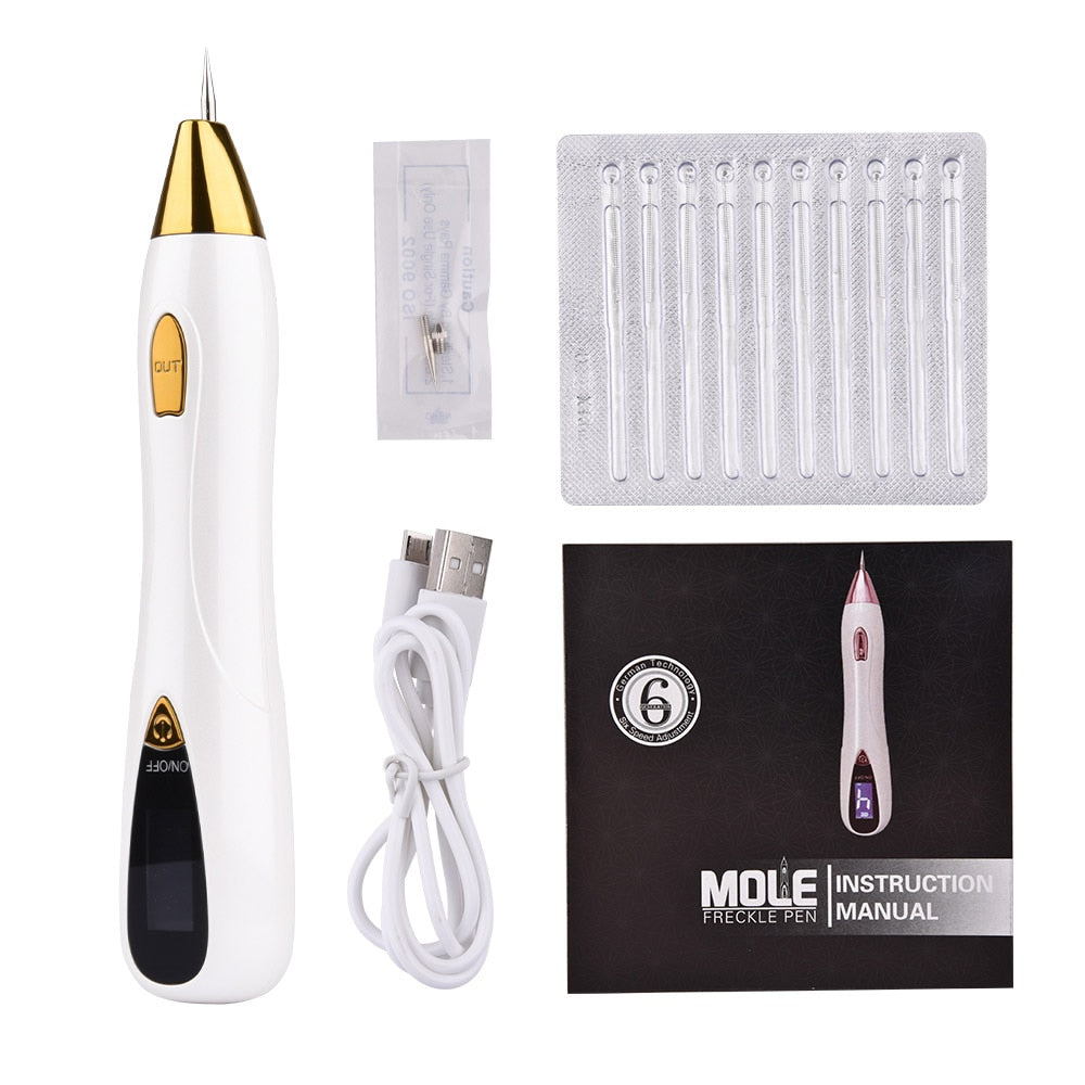 Skin Care Laser Mole Tattoo Freckle Removal Pen LCD Sweep Spot Mole Removing Wart Corns Dark Spot Remover - Vintage tees for Women