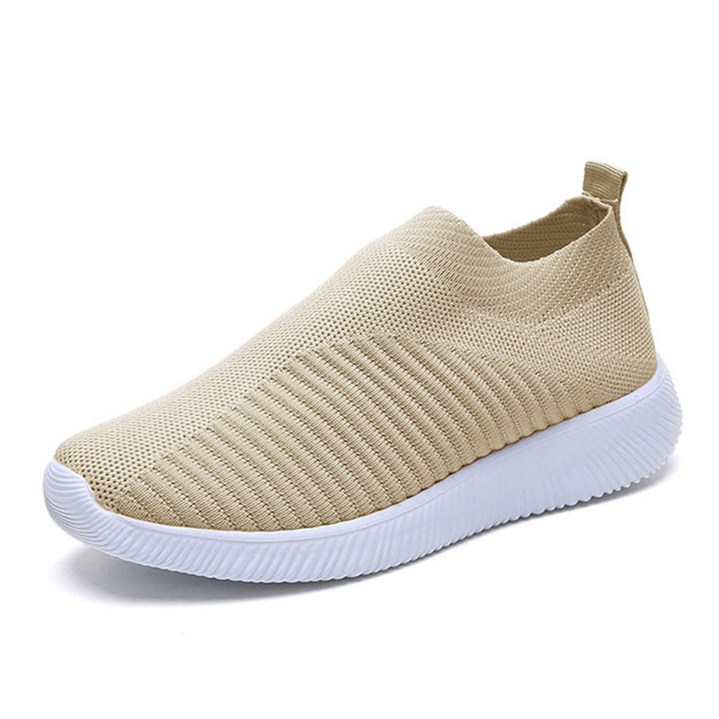 Womens Plus Size 43 Breathable Sneakers | Women Slip on Soft Ladies Casual Running Shoes - Vintage tees for Women