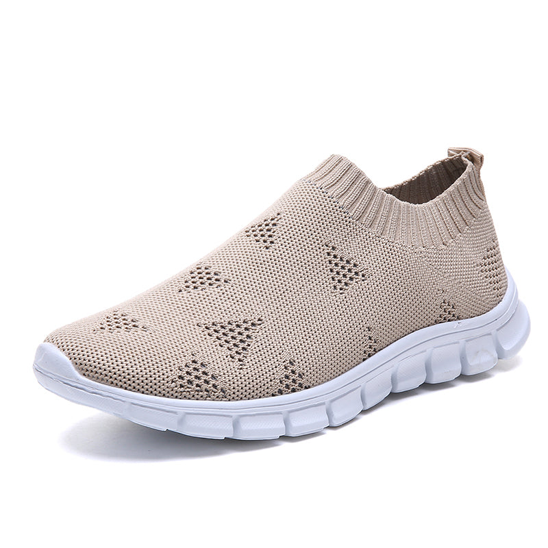 Womens Plus Size 43 Breathable Sneakers | Women Slip on Soft Ladies Casual Running Shoes - Vintage tees for Women